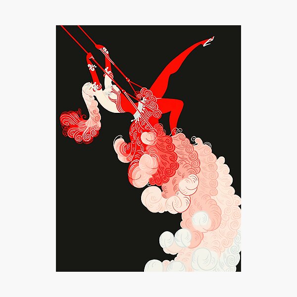 Item preview, Erté - At the Theatre Suite, The Trapeze designed and sold by elektronen.