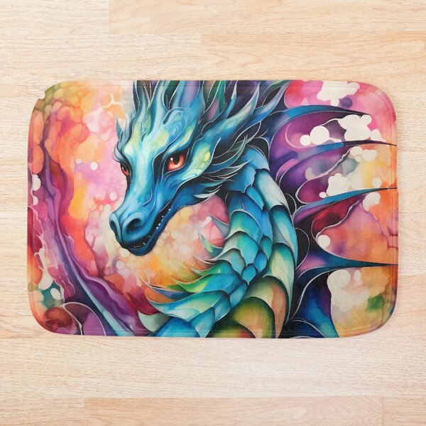 Artikelvorschau, Tinten-Aquarell-Drache entworfen und verkauft von CreaturesLikeUs.