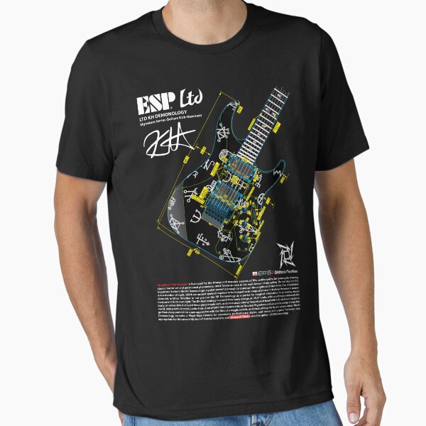 Guitar ESP LTD Demonology Blueprint art Essential T-Shirt