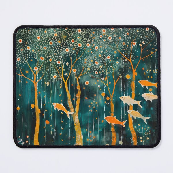 Item preview, A fish swimming in a forest of trees (E 6/10) designed and sold by uone.