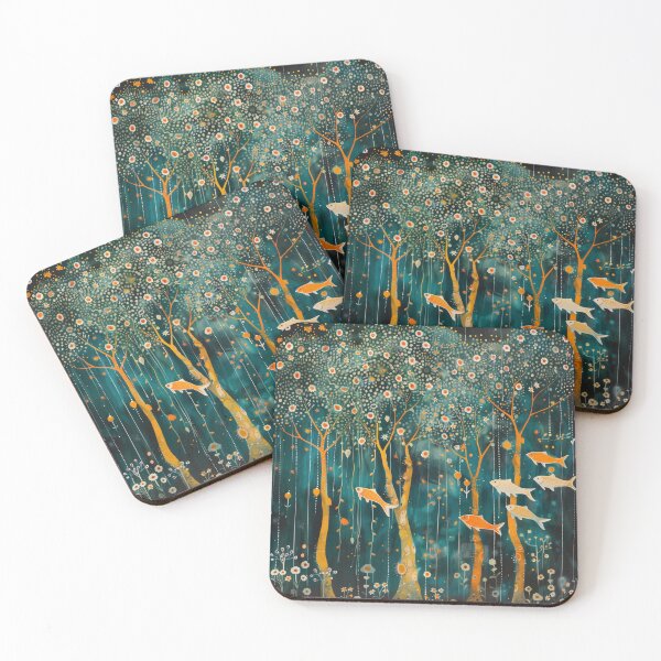 Item preview, A fish swimming in a forest of trees (E 6/10) designed and sold by uone.
