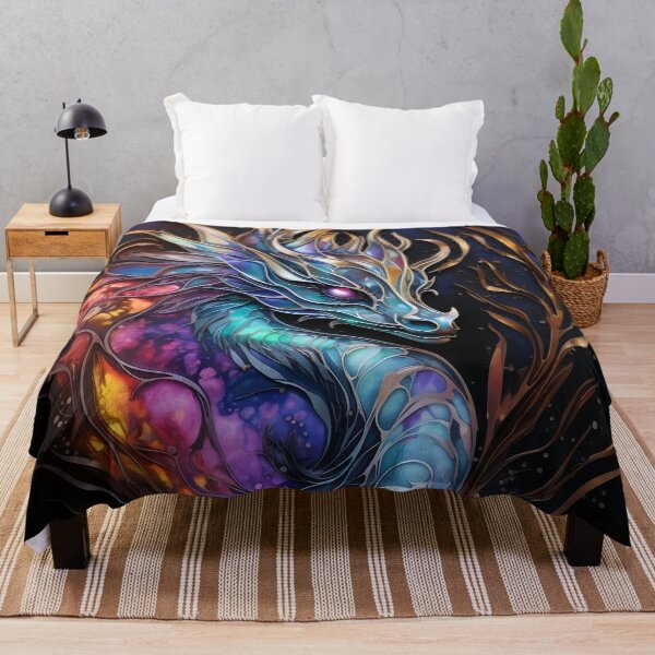 Item preview, Ink Watercolour Dragon designed and sold by CreaturesLikeUs.