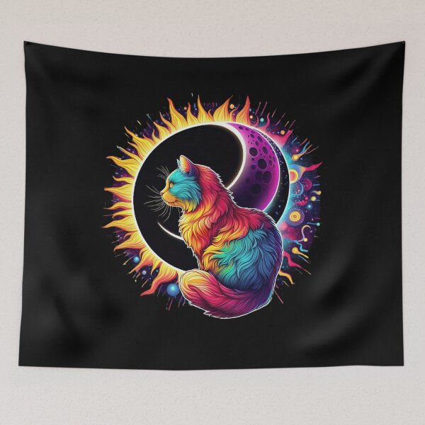 Item preview, Funny cat Total Solar Eclipse 4.08.2024 Arkansas T-Shirt designed and sold by ROYAL-STAR.