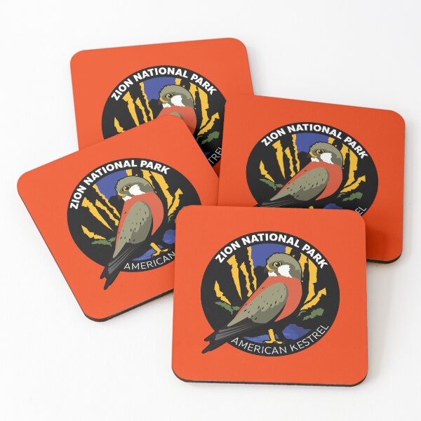 Item preview, Kestrel Zion National Park Badge designed and sold by SUPERHERON.