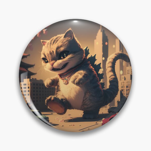 Item preview, Cute Fluffy Giant Monster Catzilla Cat Lover designed and sold by xodom953.