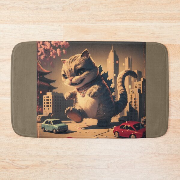 Item preview, Cute Fluffy Giant Monster Catzilla Cat Lover designed and sold by xodom953.