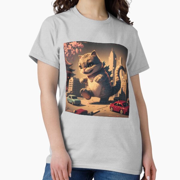 Item preview, Cute Fluffy Giant Monster Catzilla Cat Lover designed and sold by xodom953.
