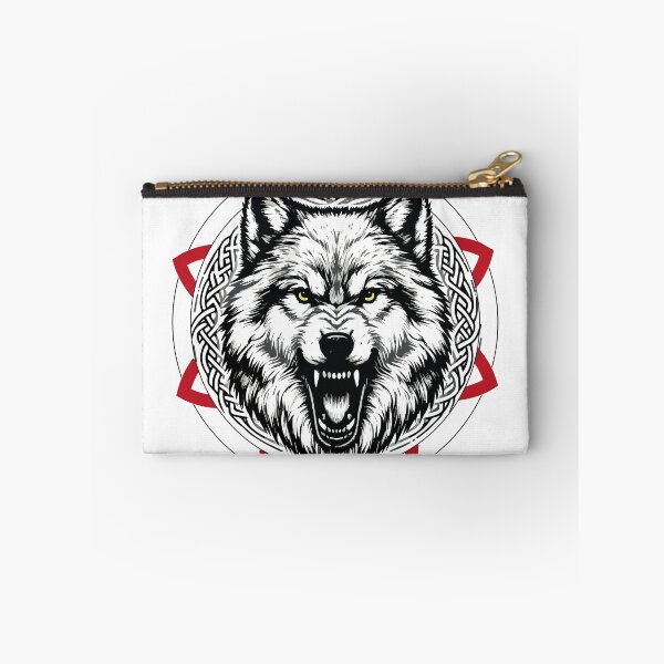 Item preview, Celtic Wolves Shield designed and sold by Loveanddraw.