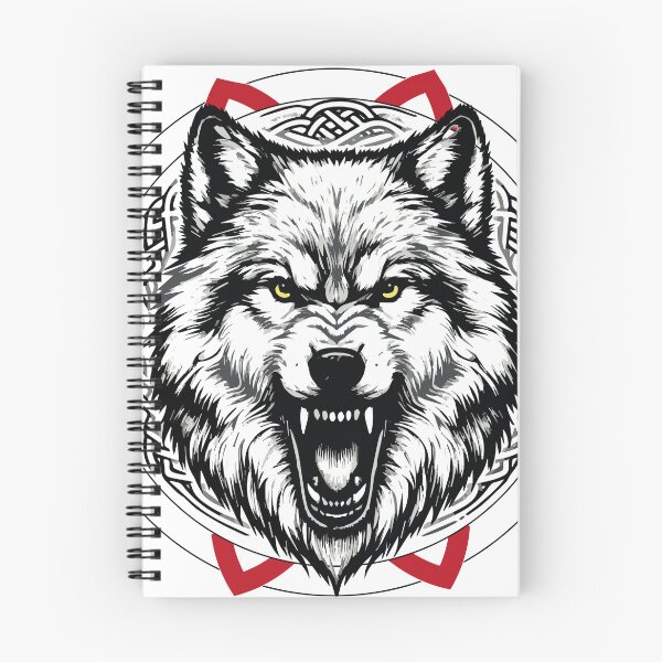 Item preview, Celtic Wolves Shield designed and sold by Loveanddraw.