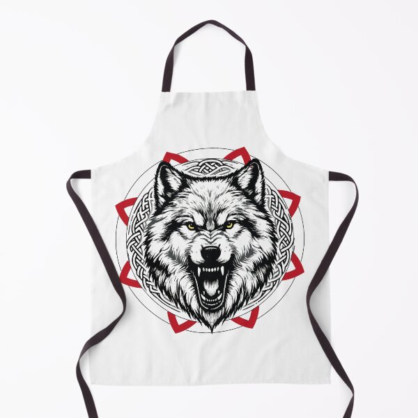 Item preview, Celtic Wolves Shield designed and sold by Loveanddraw.
