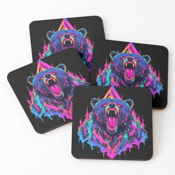 Item preview, bear face wild animal designed and sold by skateras.