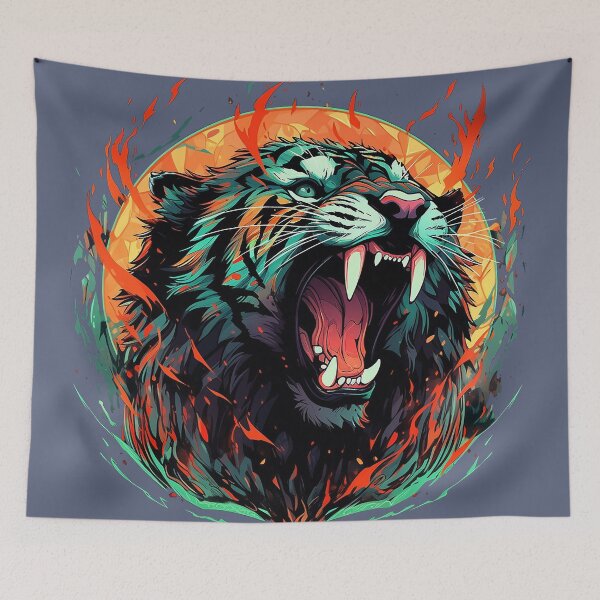 Item preview, wild tiger animal designed and sold by skateras.