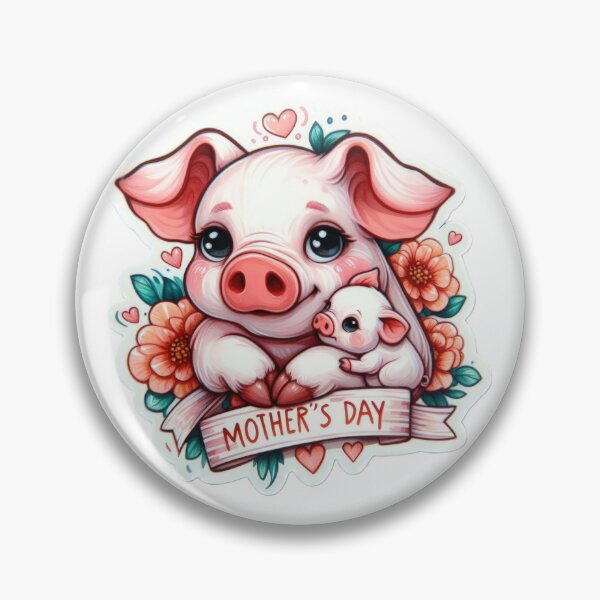 Item preview, Mothers Day Animals Sticker  Pig  designed and sold by Expressions-Sel.
