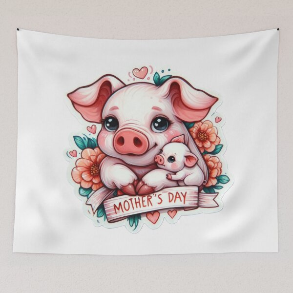 Item preview, Mothers Day Animals Sticker  Pig  designed and sold by Expressions-Sel.