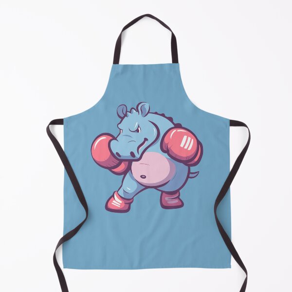 Item preview, Fierce Cartoon Hippo Boxing As Boxer designed and sold by NosandEdgy.