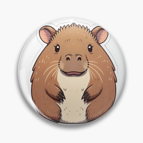 Item preview, Cute capybara sticker designed and sold by waveAFY.