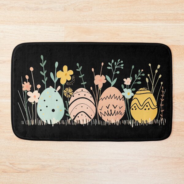 Item preview, Easter eggs and flowers pattern designed and sold by Szkicerka.