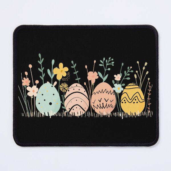 Item preview, Easter eggs and flowers pattern designed and sold by Szkicerka.