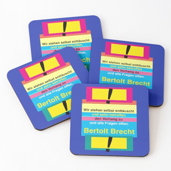 Item preview, Bertolt Brecht quote, curtain designed and sold by Mauswohn.