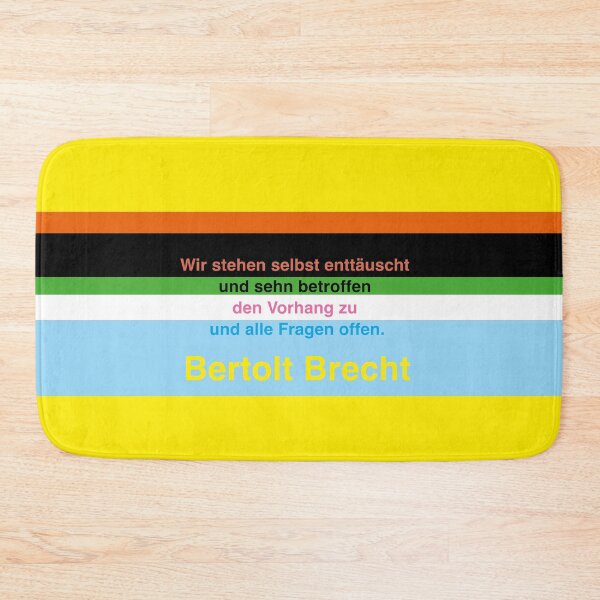 Item preview, Bertolt Brecht quote, curtain designed and sold by Mauswohn.