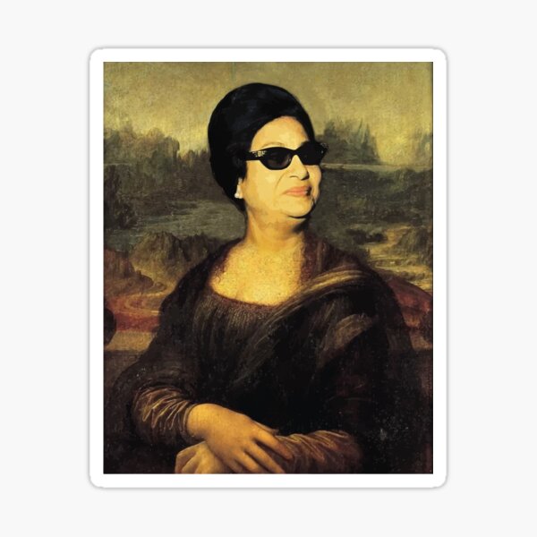 Artikel-Vorschau von Oum Kalthoum Arabische Kunst - TShirt & Aufkleber (Umm Kulthum), designt und verkauft von Haraga   ⭐⭐⭐⭐⭐  حراڨة.