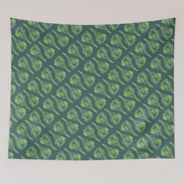Item preview, Emerald Whisper: Protea Buds in Green - Australian Native Flora Pattern designed and sold by Jay Dee Dearness.