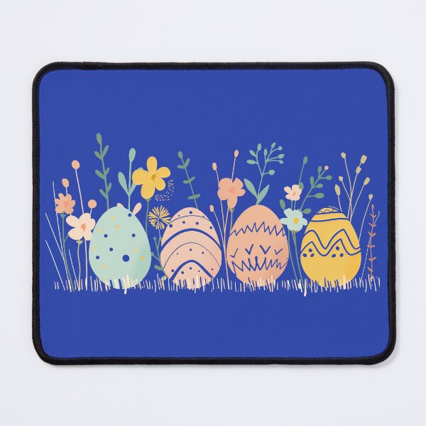 Item preview, Easter eggs and flowers pattern designed and sold by Szkicerka.