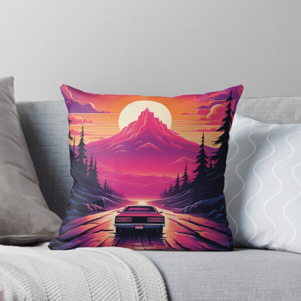 Item preview, Car in Pink Landscape Sunset designed and sold by Cool Dads Club.