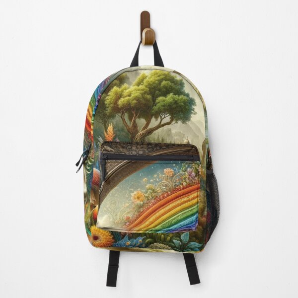 Item preview, Fantasy Rainbow with Floral Decor and River Stream designed and sold by Emoji Emblems.