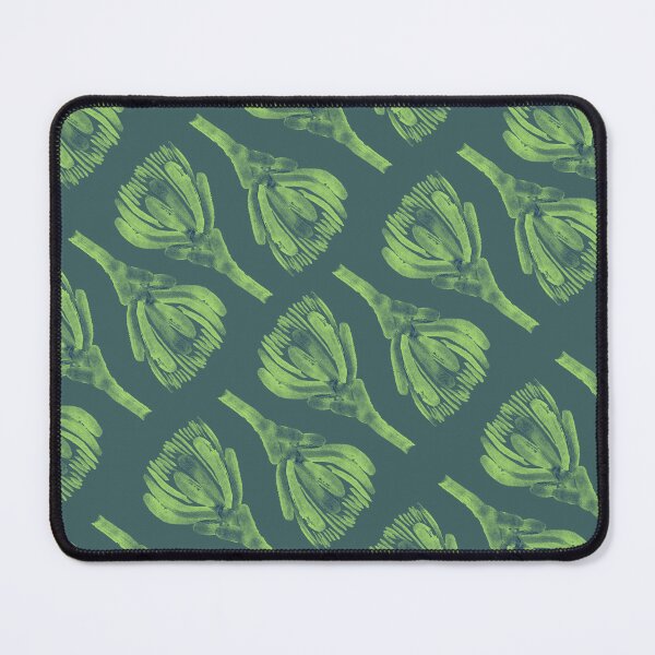 Item preview, Emerald Whisper: Protea Buds in Green - Australian Native Flora Pattern designed and sold by Jay Dee Dearness.