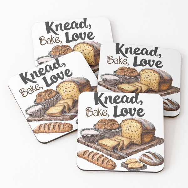 Item preview, Knead, Bake, Love - The Baker's Mantra designed and sold by Liseri.