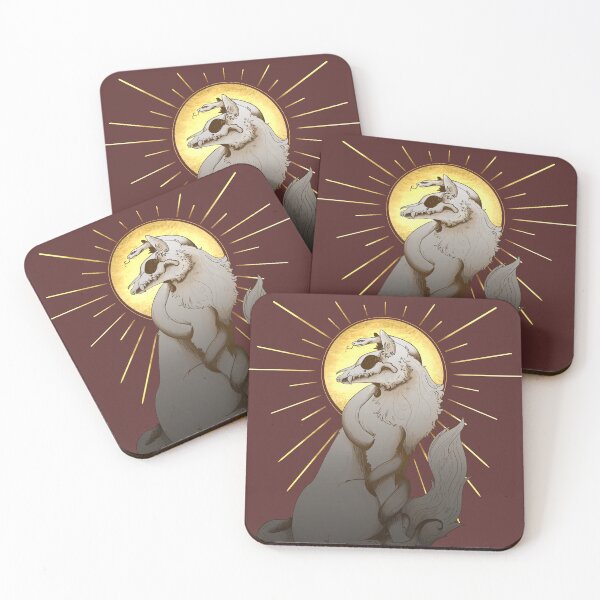 Item preview, Wolf and snake with golden halo designed and sold by NeeksCreations.