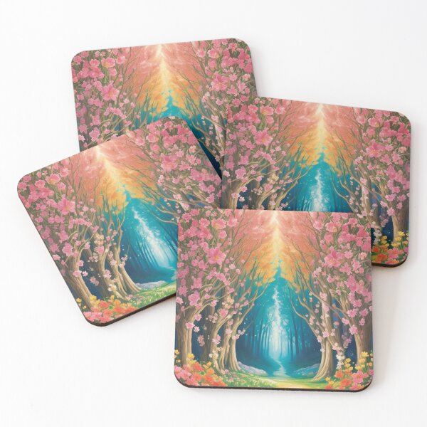 Item preview, Forest with beautiful flowers designed and sold by NeedyourArt.