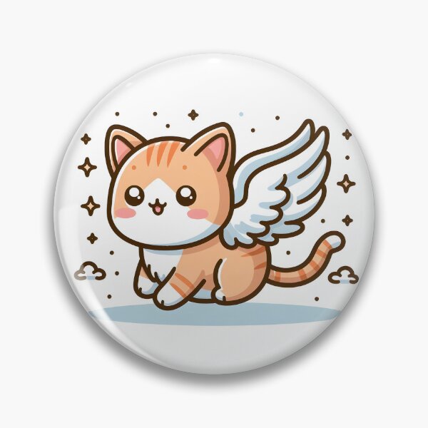 Item preview, Kawaii Cat With Wings designed and sold by CanvasCutie.