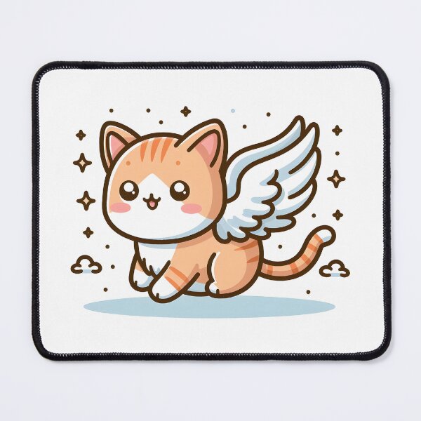 Item preview, Kawaii Cat With Wings designed and sold by CanvasCutie.
