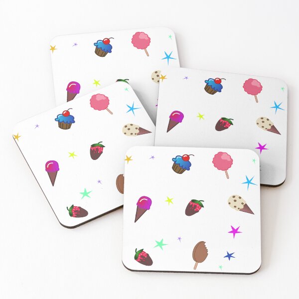 Item preview, Dessert Pattern on White designed and sold by Elizabeth's Music & Arts.