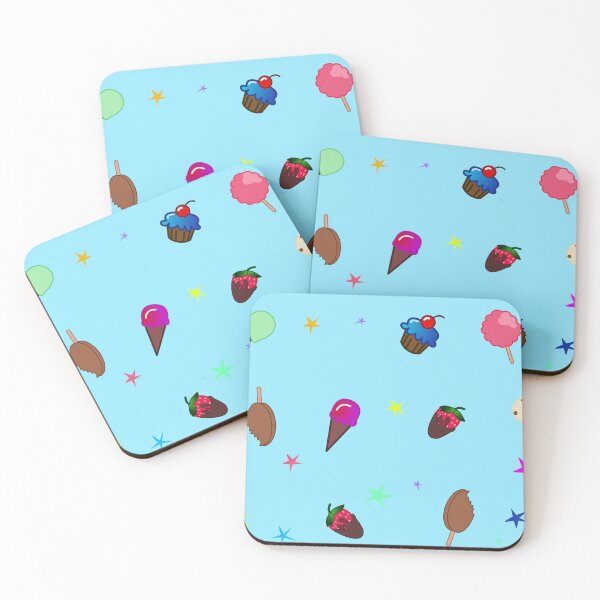 Item preview, Dessert Pattern on Sky Blue designed and sold by Elizabeth's Music & Arts.