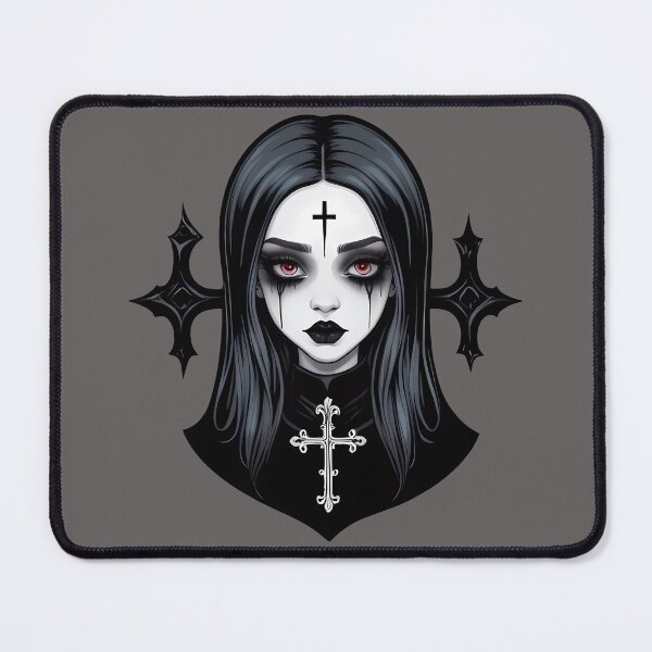 Item preview, Dark Cross Pale Goth Girl Aesthetic - Alt Girl designed and sold by MadnessEnvelope.