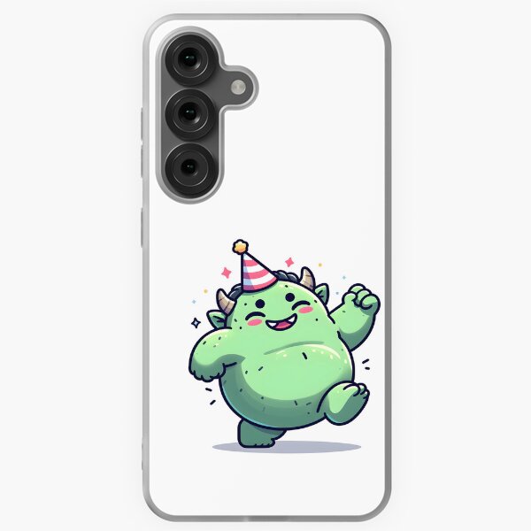 Item preview, Kawaii Chubby Ogre: A Party Hat designed and sold by CanvasCutie.