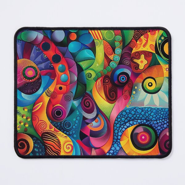 Item preview, Abstract colorful flowers designed and sold by FlowersColorful.