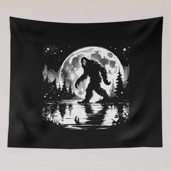 Artikelvorschau, Moon Bigfoot Sasquatch Cool Bigfoot entworfen und verkauft von KsuAnn.