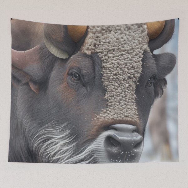 Item preview, Portrait of a buffalo designed and sold by jsebouvi.