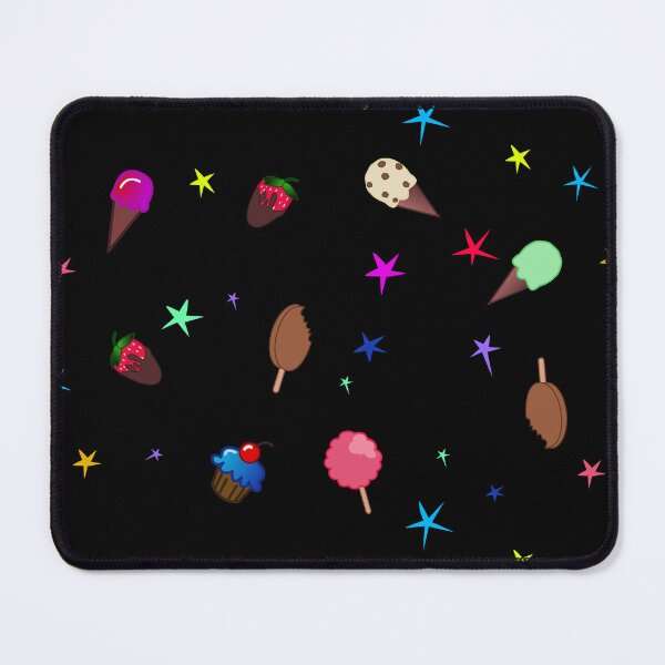 Item preview, Dessert Pattern on Black designed and sold by Elizabeth's Music & Arts.