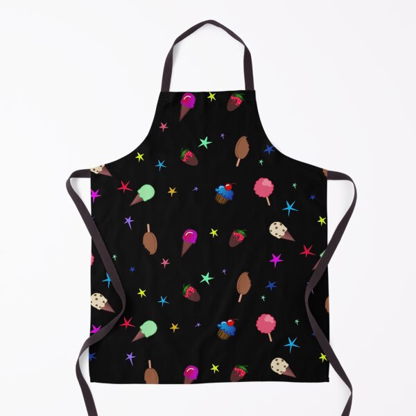 Item preview, Dessert Pattern on Black designed and sold by Elizabeth's Music & Arts.