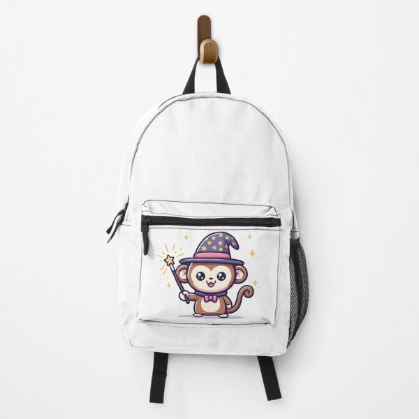 Item preview, Kawaii Monkey With Wizard Hat designed and sold by CanvasCutie.
