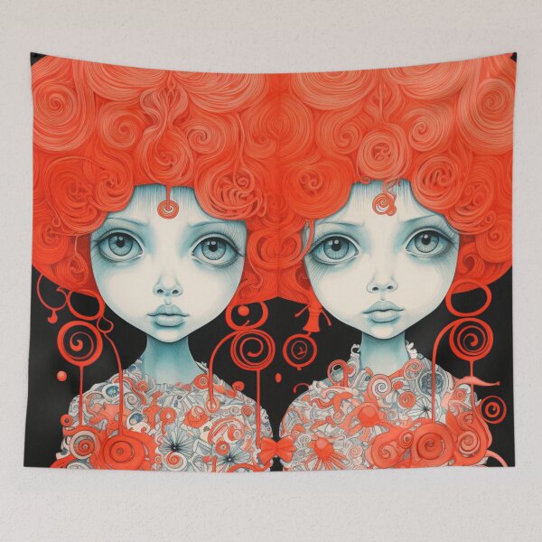 Item preview, Twins Abstract designed and sold by whitecat23.