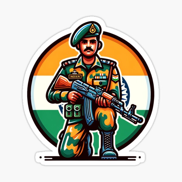 Premium Vector | Illustration of indian army with flag tank and jet for  happy republic day of india
