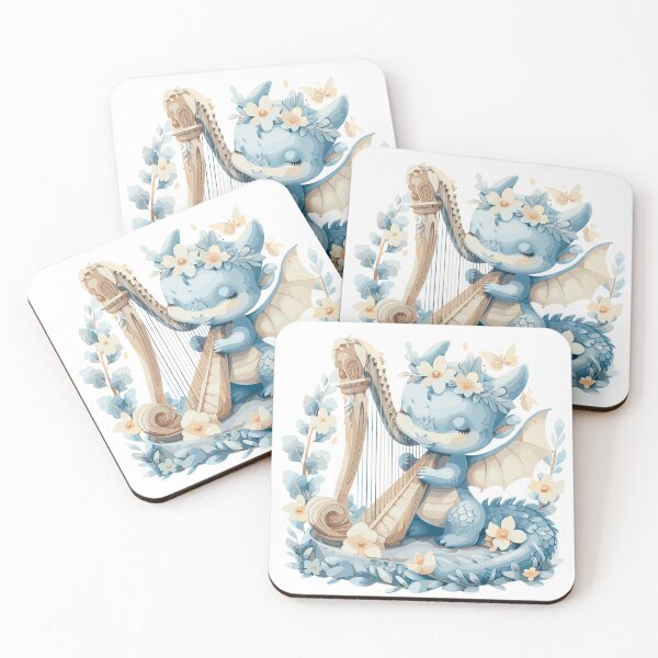 Item preview, Cute Dragon Harpist designed and sold by DragonFantasia.