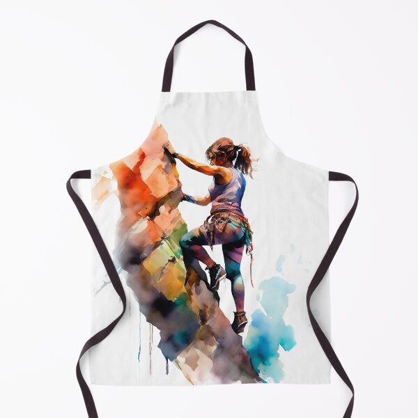 Item preview, Colorful Watercolor Rock Climbing Woman designed and sold by anyasevchenko.