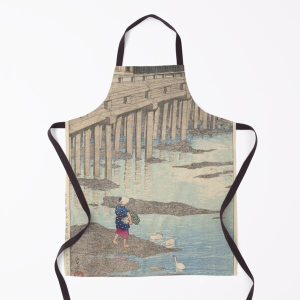 Item preview, Japan Vintage Art - De Gion brug te Hondo in Amakusa - Kawase Hasui designed and sold by EmeraldeaArt.